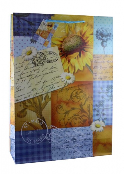 Geschenktasche Mosaik-Sonnenblume gross